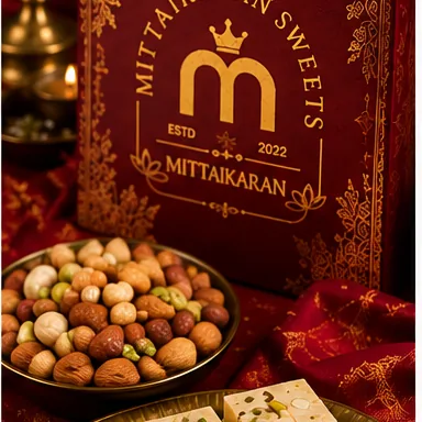 Premium Plus corporate gift hamper of kaju sweets and nut savouries — Mittaikaran, Coimbatore