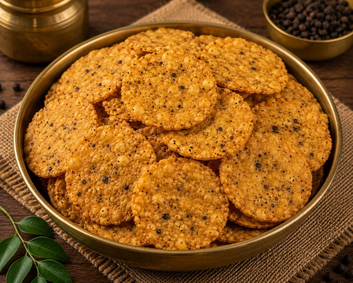 Pepper Thattai Murukku